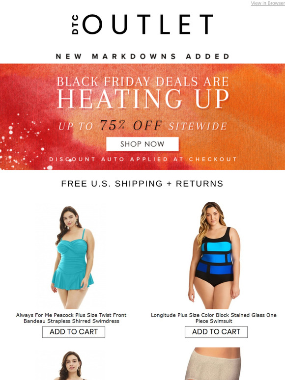 Up to 75% Off is waiting at checkout!