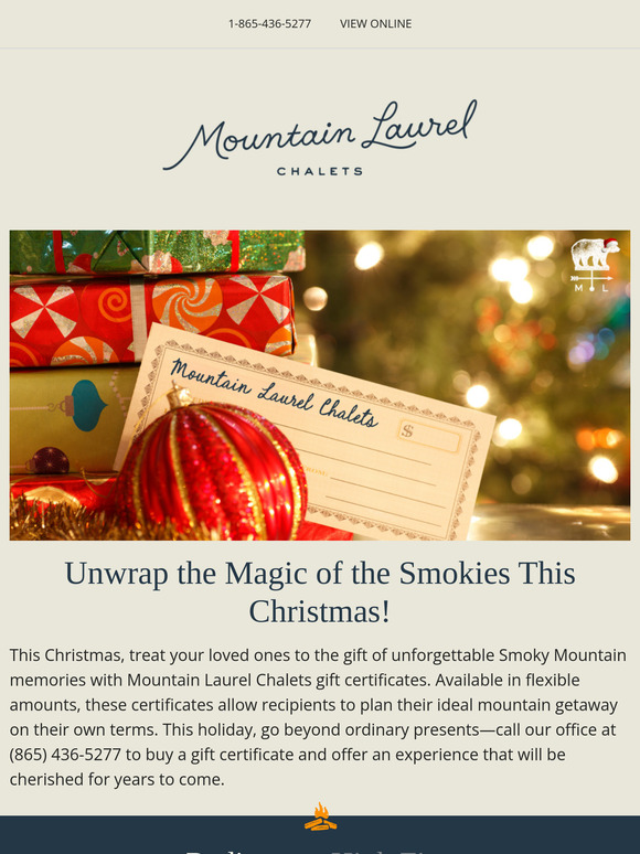 🎁 Unwrap the Magic of the Smokies w/MLC Gift Certificates
