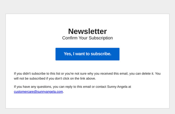 Confirm Your Subscription