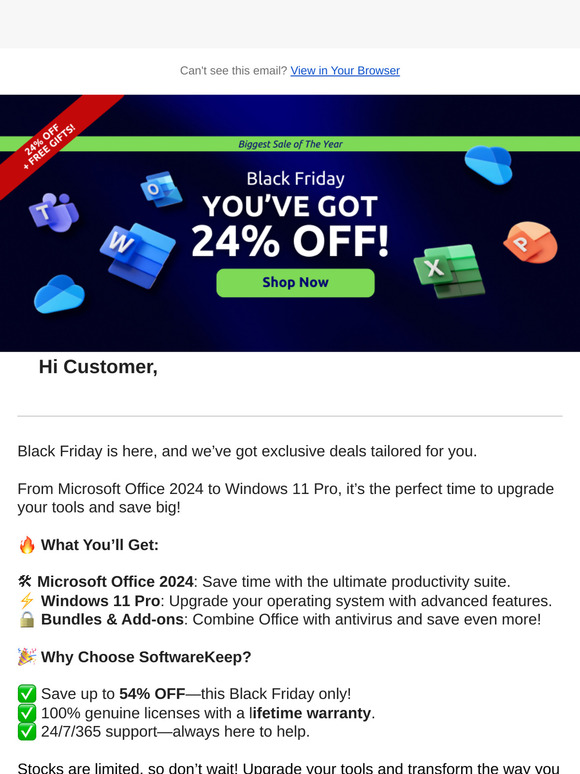 Last Chance: Save 54% on Office 2024—Ends Tonight