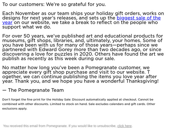 Giving Thanks For You