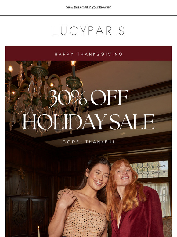Happy Thanksgiving! From Lucy Paris