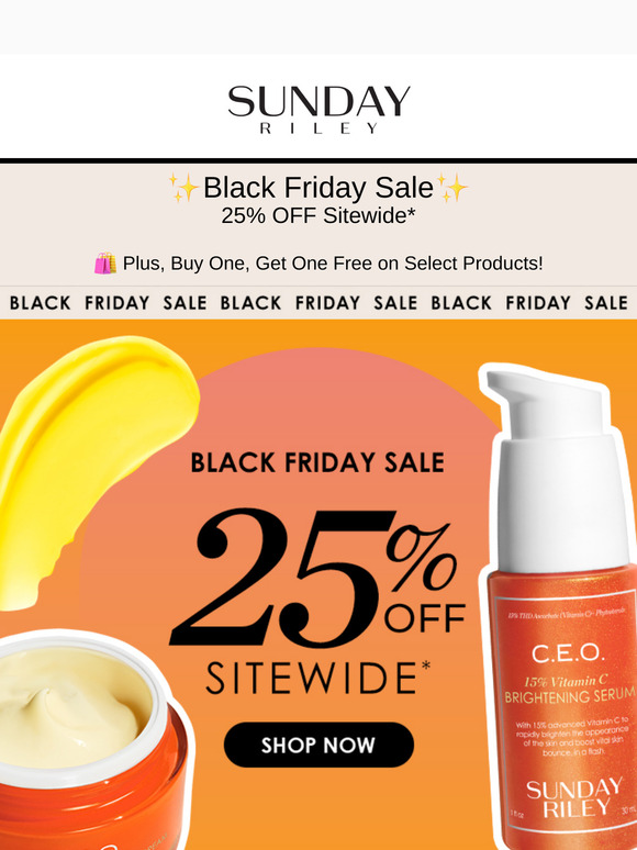 ✨ Glow Up: 25% Off Black Friday Sale!*