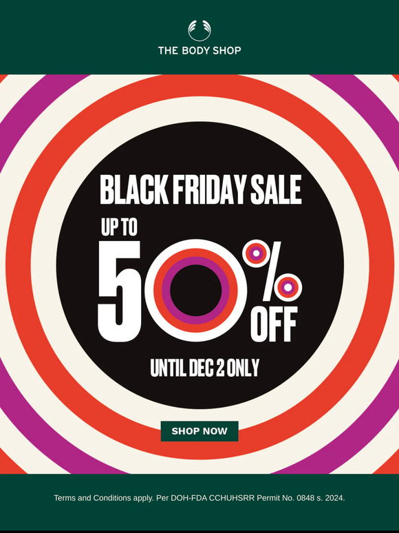 🚨 BLACK FRIDAY SALE ALERT! 🖤 ENJOY DEALS UP TO 50% OFF! ✨