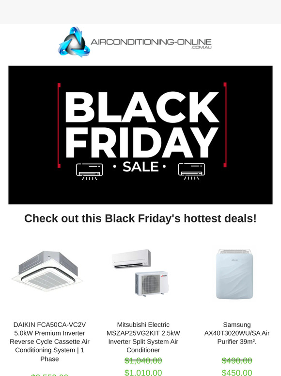 Black Friday Air Conditioning Deals – Save Big Before They're Gone! 🏷️❄️