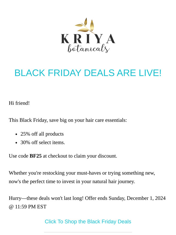 🛍 Black Friday Starts Now