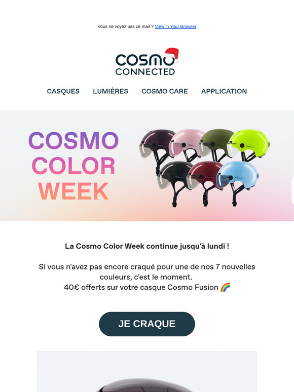 Cosmo Color Week : 40€ offerts sur les 7 nouvelles couleurs ✨