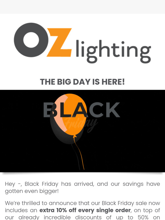 Today’s the Big Day – Even Bigger Savings with 10% Off Everything!