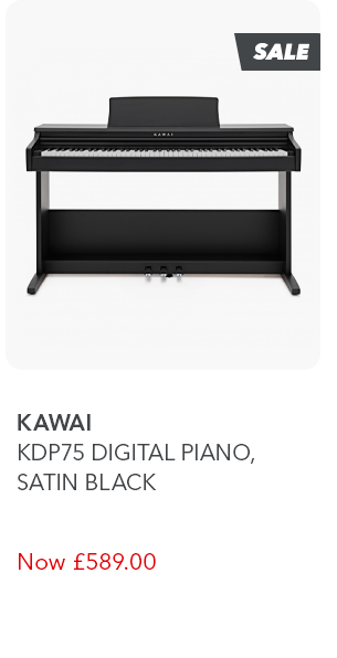 Kawai KDP75 Digital Piano, Satin Black
