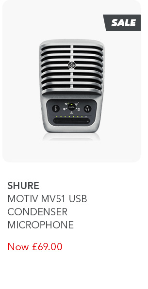 Shure MOTIV MV51 USB Condenser Microphone