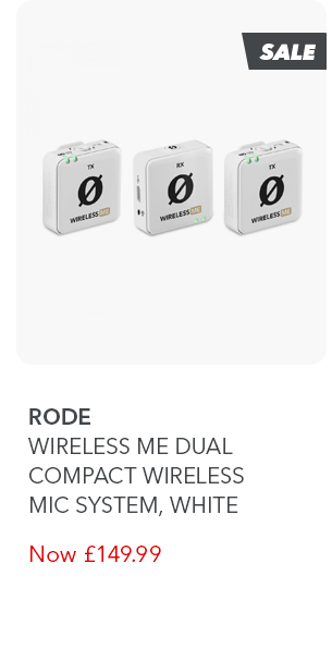 Rode Wireless ME Dual Compact Wireless Microphone System, White