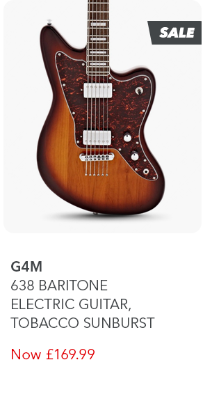 G4M 638 Baritone Electric Guitar, Tobacco Sunburst