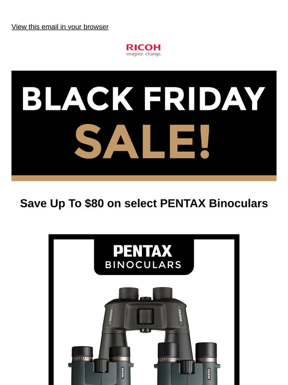 Save Up to $80 on PENTAX Binoculars!