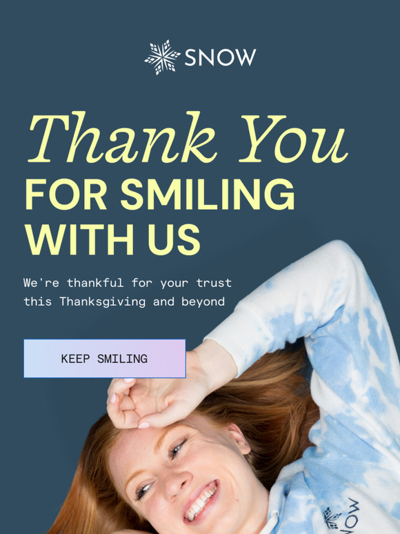 SNOW: Thank you for smiling with SNOW ️ | Milled