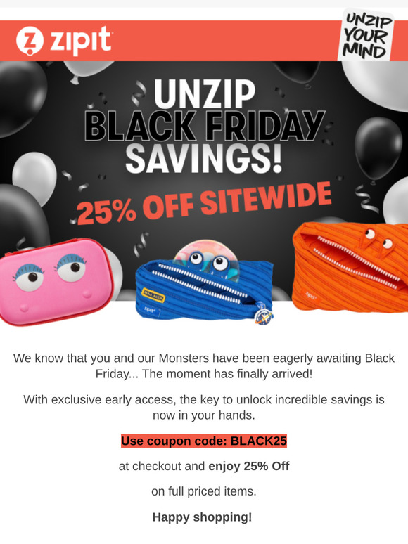 25% Sitewide 🎉