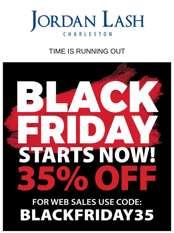 35% OFF - CLOCK IS TICKING - BLACK FRIDAY SALE
