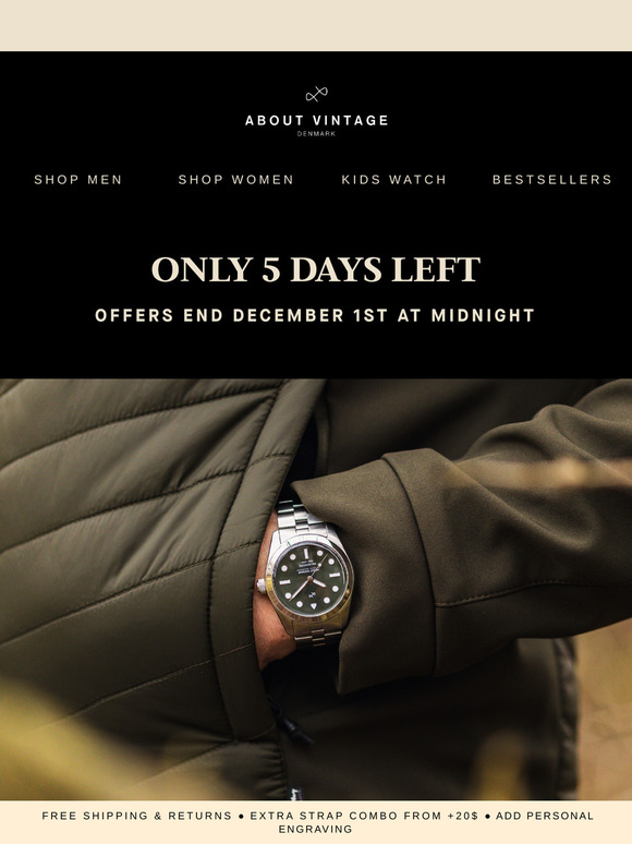 ⚫️ ONLY 5 DAYS LEFT WITH 20-30%