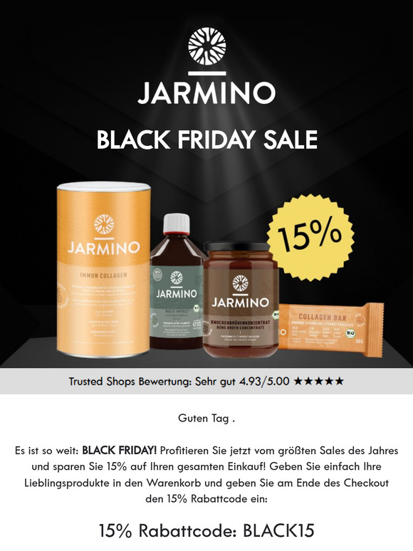 Black Friday Sale - Sparen und gesund bleiben!