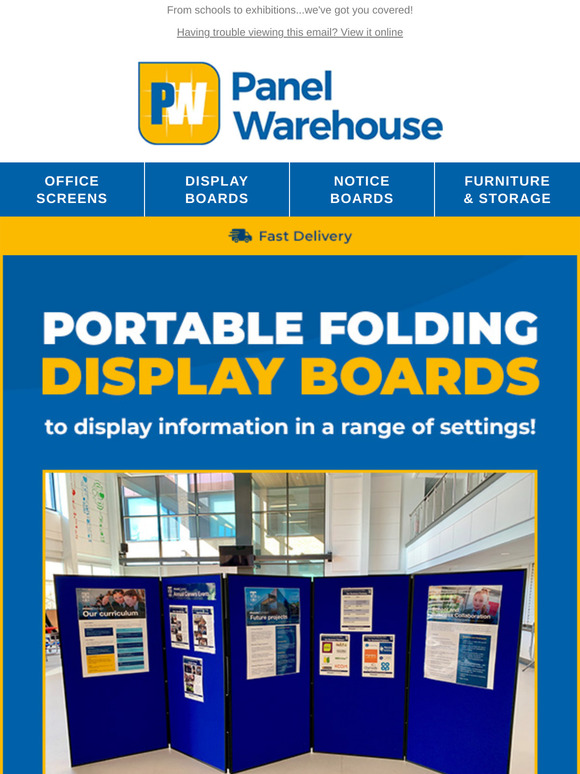 Our display boards are suitable and versatile.