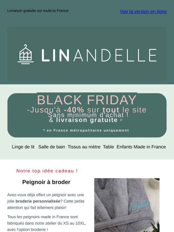 Black Friday!! Jusqu'à -40% sur tout le site