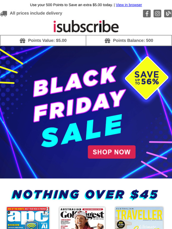 —, Last Chance for Black Friday Deals - Up to 56% Off!