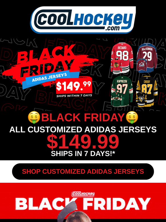 BLACK FRIDAY STARTS NOW - All Customized Adidas Jerseys $149.99! 🚨 🤑