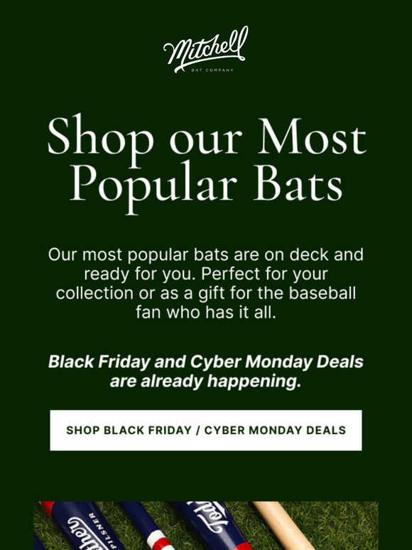 🏆 Our Most Popular Bats + Black Friday Deals