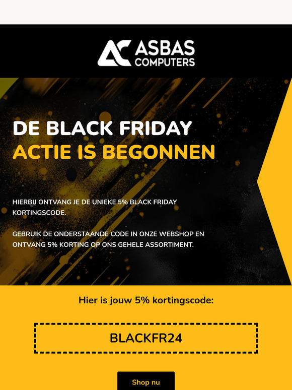 ✨De Black Friday Actie is van start✨