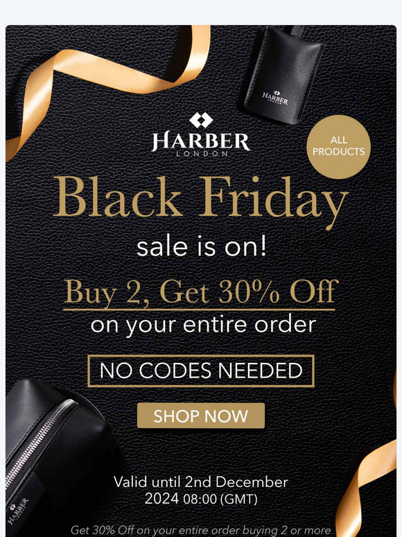 Black Friday sale is on! | Harber London
