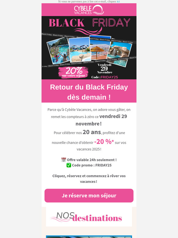 🔥Le Black Friday est de retour ce 29 novembre !🔥