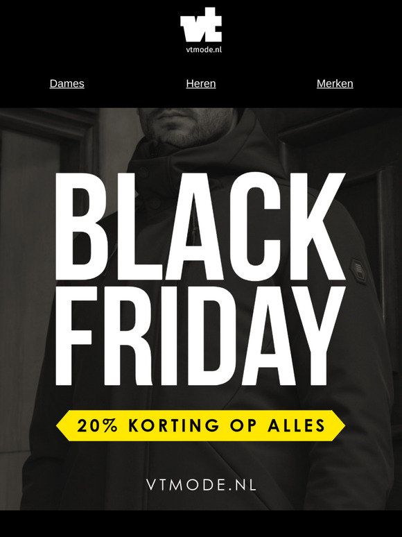 ⚫️ BLACK FRIDAY! 20% korting op merkkleding.