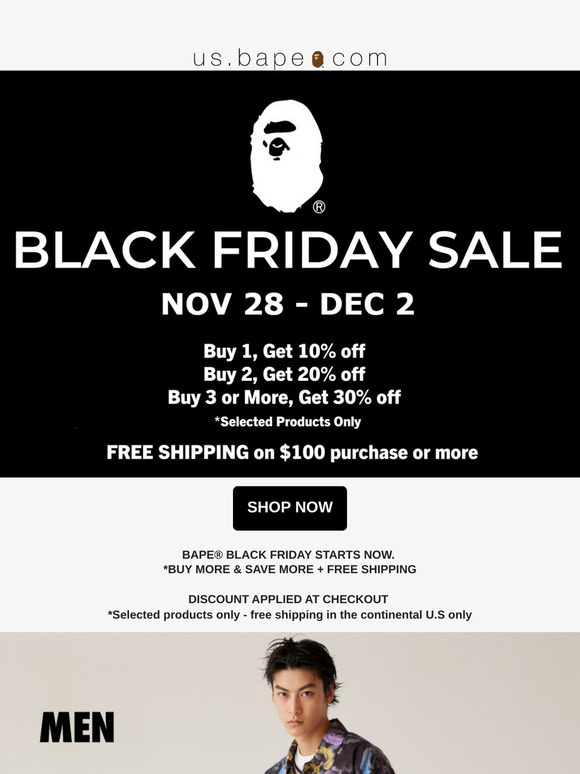 Bape black friday hotsell