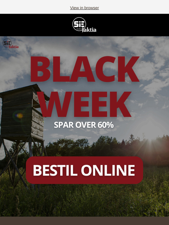 ⚫ Spar over 60% på udvalgte produkter! - BLACK FRIDAY ⚫