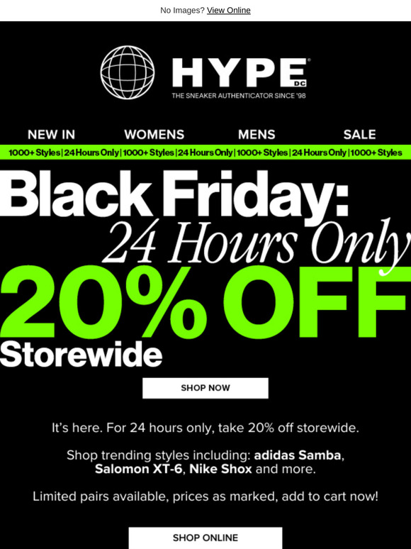Black Friday: 20% OFF STOREWIDE