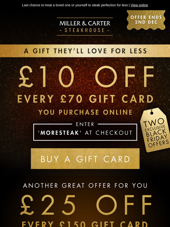 The countdown is on for £25 off gift cards 💝