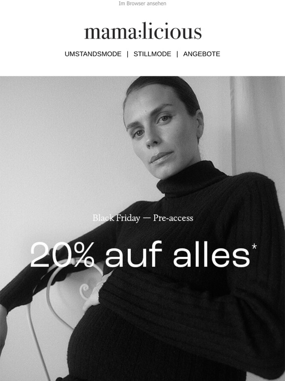 20% auf ALLES*! Nur für dich als Mitglied!