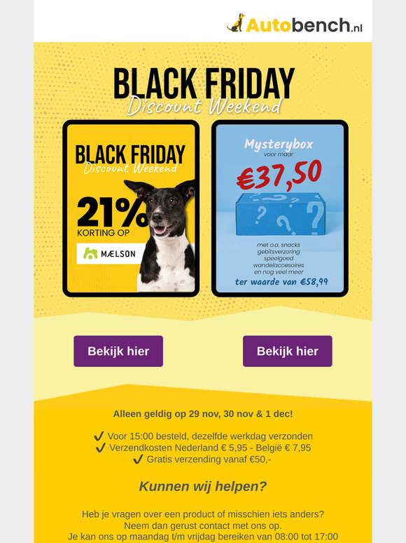 Black Friday Discount Weekend 🐶
