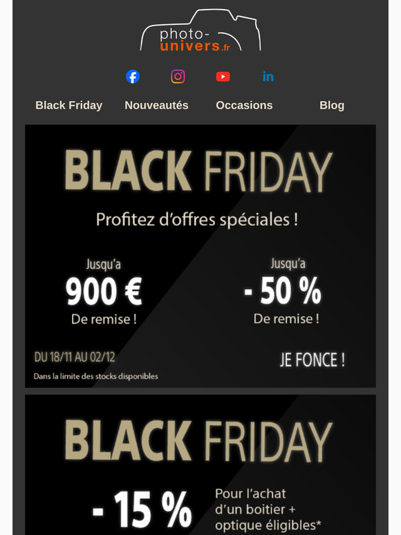 ⚫ Black Friday en Avant-Première : Offres Exclusives Rien Que Pour Vous !