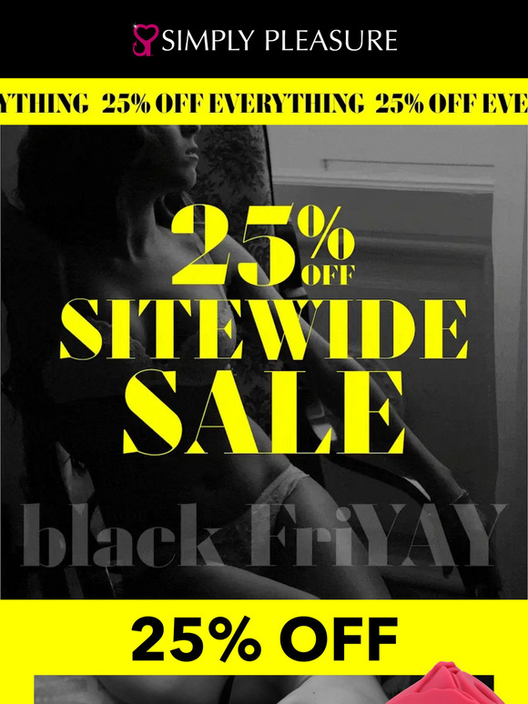 BLACK FRIDAY: 25% OFF Everything That Makes You Moan!