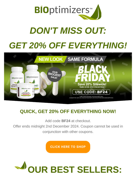 🎉💚BLACK FRIDAY IS HERE: GET 20% OFF SITEWIDE💚🎉