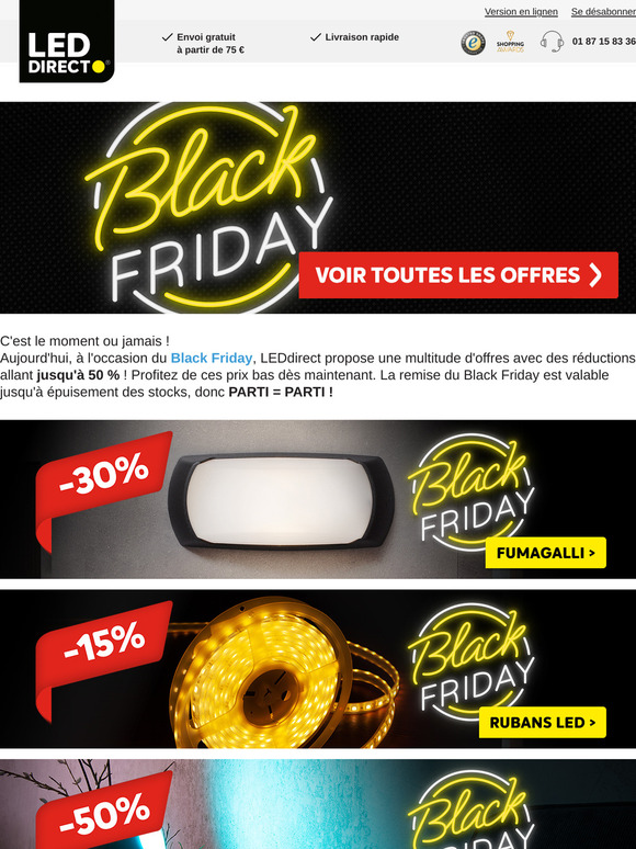 Black Friday jusqu'à 50% de réduction, ne manquez pas les offres du Black Friday ! 💡