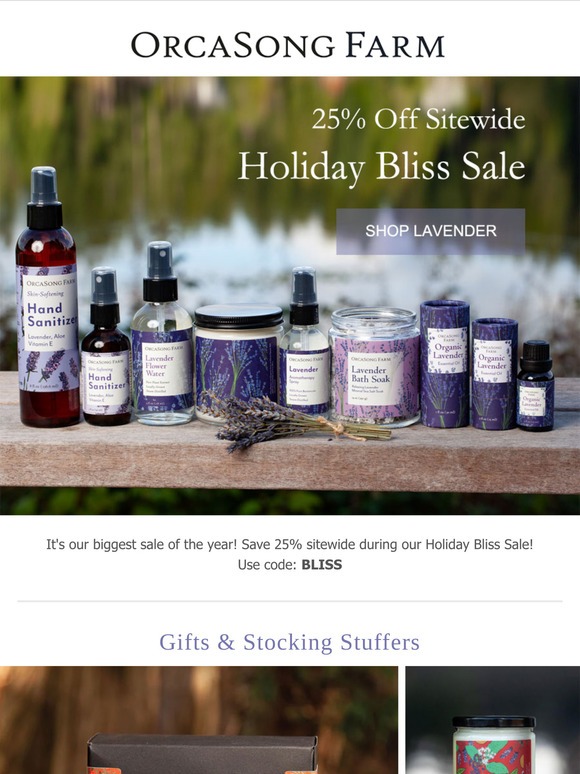 Find Holiday Bliss with 25% Off