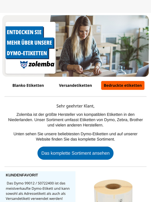 Füllen Sie Ihr Lager mit Dymo auf!