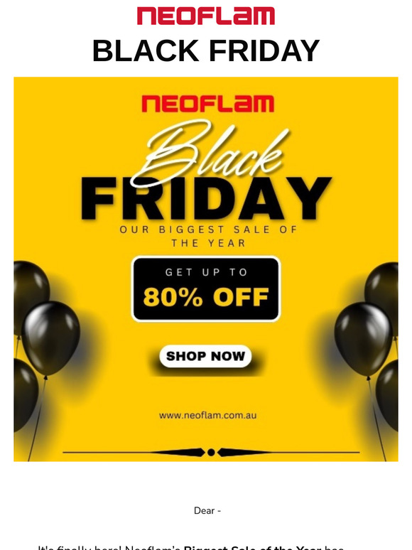 BLACK FRIDAY is on!