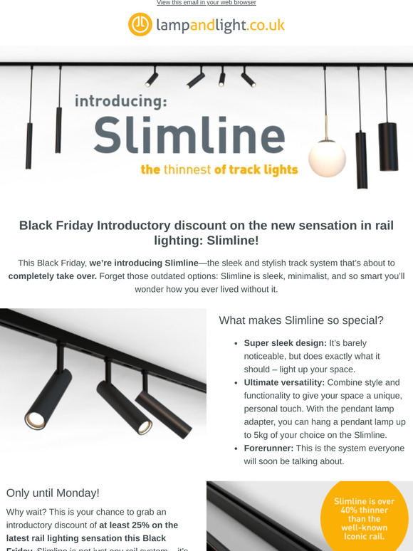 We’re bringing the biggest trend in track lighting right to Black Friday!