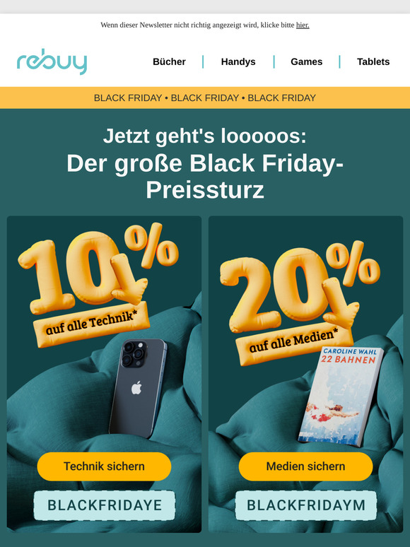 🚨 BLACK FRIDAY Rabatte, Rabatte, Rabatte 🖤