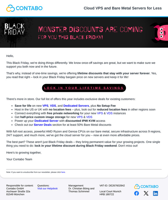 Black Friday Lifetime Savings: Our Biggest Server Deals of the Year!
