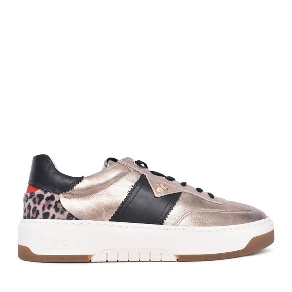 LADIES I411647D LACED TRAINER in METALLIC
