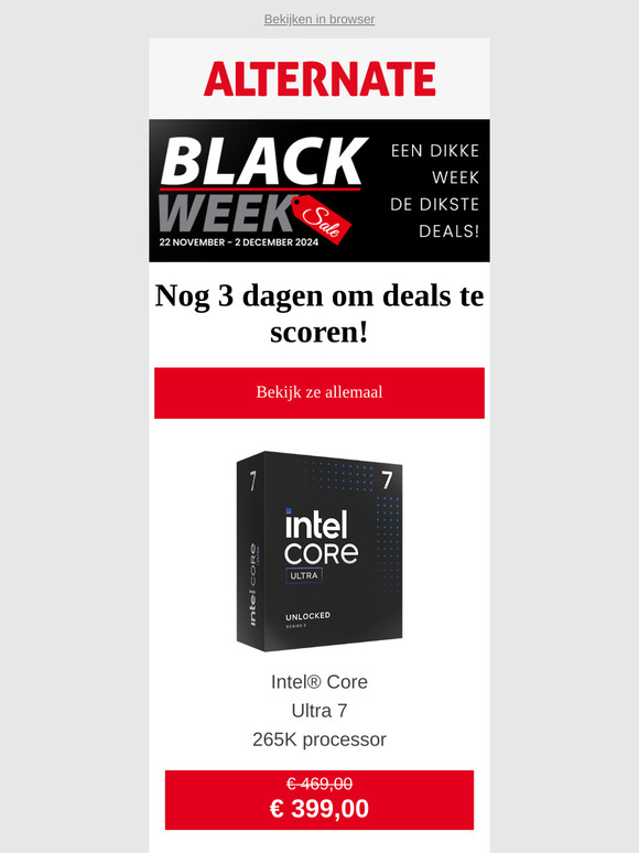 Black Week gaat nog verder!