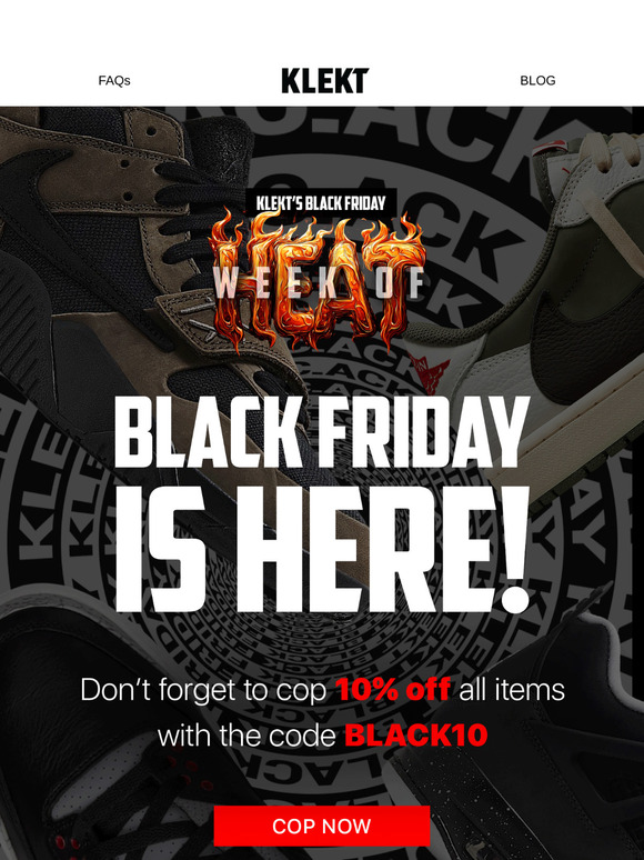 🚨 10% Off At KLEKT This Black Friday 🚨